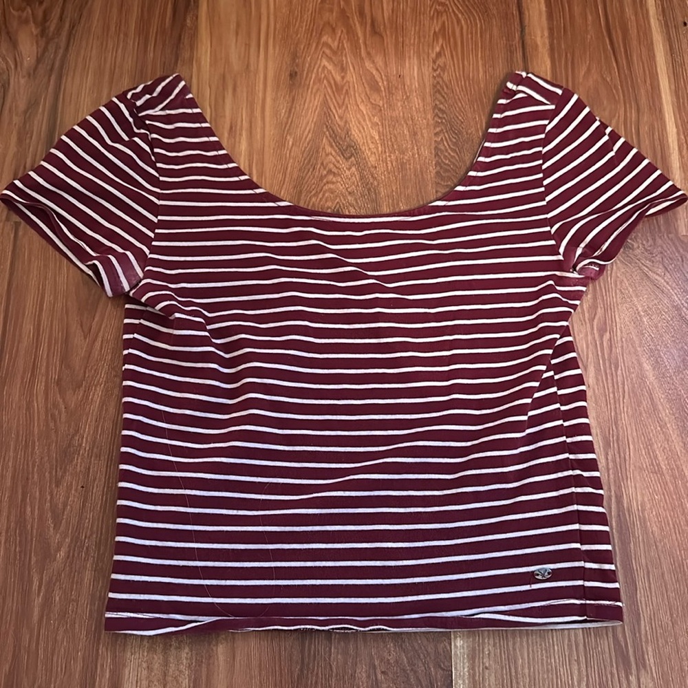 American Eagle Striped Crop Top